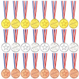 1 x RAW Customer Returns FEPITO 36 Pieces Winner Medals Children Plastic Gold Medals Silver Medals and Bronze Medals for Children Parties Decorations and Sports Awards - RRP €20.1