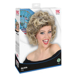 1 x RAW Customer Returns Widmann S0671 - Olivia Wig, Blonde, 70s, Motto Party, Carnival - RRP €15.85