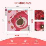 1 x Brand New MOGTAA 5D DIY Diamond Painting with Wooden Frame Strawberry Bear, Cartoon Diamond Painting Pictures Set, Full Drill Diamond Painting for Children Girls Boys, Arts Craft for Home Wall Decor 18 x 18 cm - RRP €20.4