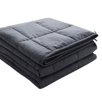 1 x RAW Customer Returns Sleepymoon Weighted Blanket Therapy Blanket Heavy Blanket for Better Sleep Stress Relief and Anxiety Weighted Blanket Gray Cotton, 122 183cm-5.4kg  - RRP €45.13