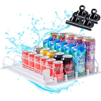 1 x RAW Customer Returns AMZENTIALS - Refrigerator Organizer Compact Drinks Organizer for Refrigerators with Magnetic Clips Included Fridge Organizer Refrigerator Organizer Kitchen Organization Refrigerator Storage - RRP €25.74