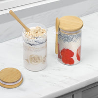 1 x RAW Customer Returns Winter Shore Storage Jars with Lids and Spoons 3-Pack - Reusable Airtight Glass Containers with Lids Spoon Holder for Coffee, Sugar, Spices, Candy - 500 ml Jars with Lids - RRP €20.16