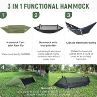 1 x RAW Customer Returns Night Cat Hammock Tent with Mosquito Net Waterproof Rain Fly For 1 Person Hiking Camping in Garden Backyard Wild - RRP €136.58