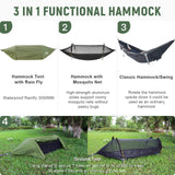 1 x RAW Customer Returns Night Cat Hammock Tent with Mosquito Net Waterproof Rain Fly For 1 Person Hiking Camping in Garden Backyard Wild - RRP €136.58