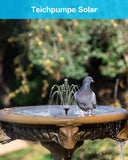 1 x RAW Customer Returns Biling solar fountain for outdoors, pond pump solar water feature solar fountain for outdoors with filter solar pump for fountain with 6 nozzles for hummingbird bath, pond, pool, aquarium - RRP €14.11