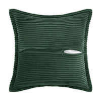 1 x RAW Customer Returns MIULEE Corduroy Cushion Cover Soft Cushion Cover Decorative Sofa Cushions Square Throw Pillows Modern Decorative Pillowcase Striped Pillowcases for Living Room Bedroom 2 Pieces 50 x 50 cm, Dark Green - RRP €25.99