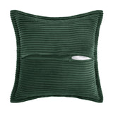 1 x RAW Customer Returns MIULEE Corduroy Cushion Cover Soft Cushion Cover Decorative Sofa Cushions Square Throw Pillows Modern Decorative Pillowcase Striped Pillowcases for Living Room Bedroom 2 Pieces 50 x 50 cm, Dark Green - RRP €25.99