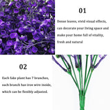 2 x Brand New 12 Bundles Artificial Convallaria Flowers Artificial Purple Artificial Flowers Bushes Fake Plant Artificial Shrubs Plastic Flowers Decoration Indoor for Home Garden Window Porch Flower Arrangement Wedding - RRP €41.5