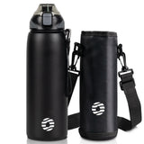 1 x RAW Customer Returns FJbottle drinking bottle stainless steel 1L, 800ml, 600ml, 400ml children BPA-free leak-proof water bottle thermos bottle sports, suitable for carbonated drinks thermos flask for university, school - RRP €22.61