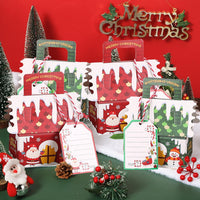 1 x Brand New 24 pieces of Christmas gift bags, gift bags with handle, large Christmas bags, Christmas biscuit bags, kraft paper gift bags, gift bags, Christmas biscuit boxes, Christmas gift boxes - RRP €8.66