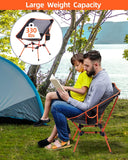 1 x RAW Customer Returns Sportneer Camping Chair Foldable Camping Chair Portable Camping Chairs 150Kg Folding Chair Ultralight Pack Size Small Folding Chair with Carry Bag for Picnic, Outdoor, Hiking, Orange, 2 Pack - RRP €70.99