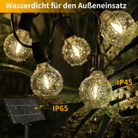 1 x RAW Customer Returns Yuusei Solar Outdoor Chain Light with Remote Control 15M Dimmable LED String Lights Bulb with 25 1 G40 Bulbs Warm White 4 Modes Outdoor and Indoor Lights for Terrace Party Wedding - RRP €36.29