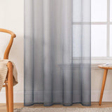 1 x RAW Customer Returns MIULEE Curtains Transparent Curtains Gradient Linen Sheer Set of 2 Voile Curtains with Eyelets Decorative Curtain Window Curtain for Bedroom and Living Room 145 x 140cm H x W White Coffee - RRP €22.68