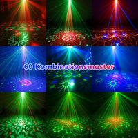 1 x RAW Customer Returns Disco Lights, Gvoo Rechargeable Sound Activated Party Lights 5 Colors 60 Modes RGB Disco Ball Lights with Different Patterns and Timing Function for Holidays, Parties, Birthday Christmas - RRP €50.05