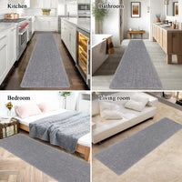 1 x RAW Customer Returns SHACOS Long Carpet Runner Hallway Non-Slip 60x240cm Grey Carpet Runner Washable Hallway Carpet Bedside Rug Bedroom Soft Entrance Carpet Indoor Long Corridor Carpet Runner for Hallway, Living Room - RRP €45.07