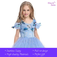 1 x RAW Customer Returns ELSA ANNA Princess Dress Girls - Ice Queen - Princess Costume - Girls Dress for Parties, Birthdays, Carnival, Carnival and Halloween - Princess Costume Girls - 2-3 Years CNDR5  - RRP €24.99