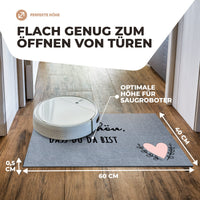 1 x RAW Customer Returns ElbFuchs doormat WASHABLE 60x40cm It s nice that you re here Doormat Gray Doormat suitable for indoor and outdoor use ultra thin and non-slip doormat doormat Doormat - RRP €14.06