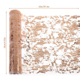 34 x RAW Customer Returns Table Ribbon Shiny 20m x 28cm, Table Decoration Birthday Table Runner Rose Gold Roll Glitter Reusable for Wedding Baptism Parties - RRP €514.08