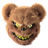 1 x RAW Customer Returns UNOLIGA Halloween Mask Horror Bear Mask, Scary Halloween Mask for Adults Children, Funny Mask for Halloween Costume Carnival Party Cosplay Masquerade, Bloody Bear Mask Brown  - RRP €11.62