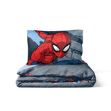 1 x RAW Customer Returns Marvel Spiderman City Streets 100 cotton children s bedding set 135x200 cm single bed size - duvet cover pillowcase 80x80 cm - RRP €33.88