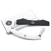 1 x RAW Customer Returns UTHANDO PASSION 30 cm chopping knife pizza cutter - 5 year guarantee - energy-saving fast - premium professional chopping knife blade protection - RRP €29.95