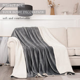 2 x Brand New VOTOWN HOME Cuddly Blanket Fluffy XXL Blanket 220x240 cm, Thick and Warm Sherpa Blanket, Oeko-TEX Certified Soft Fleece Blanket for Sofa Bed, Dark Gray - RRP €59.78