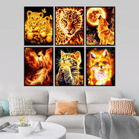 4 x Brand New Clendo 9 Set Diamond Painting Adults, 5d Diamond Painting Anime, DIY Diamond Painting Stitch, Cartoon Diamond Painting Pictures, Diamond Painting Pictures Adults for Home Wall Decor 12 16  - RRP €88.72