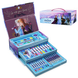 1 x RAW Customer Returns Disney Frozen painting case, painting set for children, craft case with colored pencils, painting supplies colored pencils multi-colored  - RRP €23.49