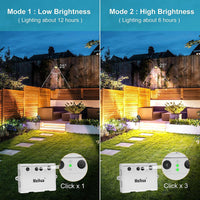 1 x RAW Customer Returns MEIHUA solar spotlights pack of 4 solar garden lights IP66 waterproof, solar lamps for outdoor use, with ground spike, for gardens, shrubs and trees - RRP €45.23