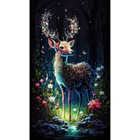 1 x Brand New Diamond Painting Set, Diamond Painting Set, Rhinestone Embroidery Painting, Painting Kit for Adults, Kids, Home Decor, Wall Decor - Deer A - RRP €19.2