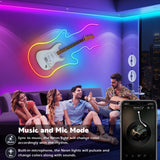 1 x RAW Customer Returns AILBTON 10m Neon Led Strip,Flexible Strips,Control with App Remote,Multiple Modes,IP65 Outdoor RGB Lights Waterproof,Music Sync Gaming Led Strip Lights for Bedroom Indoor - RRP €50.41