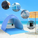 1 x RAW Customer Returns Automatic Beach Tent, Portable Beach Shelter, Anti UV Tent, UV Sun Protection UPF 50 Pop Up Beach Tent for Adults - RRP €33.43