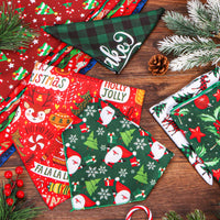 1 x RAW Customer Returns 16 Pieces Christmas Dog Bandana, Pet Bandana Scarf, Christmas Plaid Triangle Bib Dog Scarf, Classic Christmas Dog Reversible Bandanas for Small, Medium, Large Dogs Cat - RRP €18.14