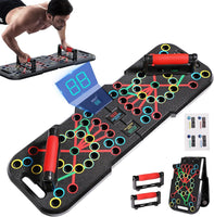 1 x RAW Customer Returns CRAZYROPE Foldable 41 in 1 Push Up Board with Counter, Wide Push-Up Board with Handle for Muscle Training and Strength Training, 41 Combination Positions - RRP €33.26