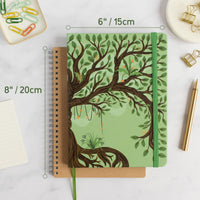 1 x RAW Customer Returns Notebook A5 Lined by Rileys - Diary for adults - Ideal as a notebook - Diary - Journal book - Gratitude diary - 120 sheets with 240 pages Tree of Life  - RRP €21.06