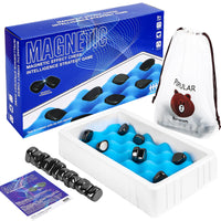 2 x Brand New Magnetic Chess Game, Chess Board Game with Magnetic Stones, Checkers Educational Board Game, Magnetic Chess Game, Portable Magnetic Checkers for Family Gatherings and Travel B  - RRP €40.8