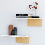 2 x RAW Customer Returns Fytz Design wall shelf white - set of 2 floating shelves - modern decorative floating shelves for the wall in the living room, bedroom, bathroom, kitchen, living room, hallway office - WB - RRP €59.9