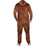 1 x RAW Customer Returns Star Wars Men s Onesie Chewbacca Costume Fleece Pajamas Sleep Overalls for Men Brown XX-Large - RRP €50.95