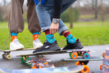 1 x RAW Customer Returns Rainbow Socks - Women s Men s Skateboard Skate Funny Socks Box - 2 Pairs - Sizes EU 41-46 - RRP €20.16