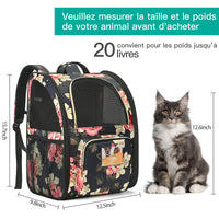 2 x Brand New UtoteBag Dog Backpack Foldable Cat Backpack Breathable Transport Box Cat Dog Cat Transport Box Pet Backpack with Two Cat Food Bowls, Two Cat Food Bags, Net Window, 8KG, Gray  - RRP €119.98