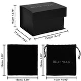 1 x RAW Customer Returns Belle Vous K9 Glass Ball 80mm - 8cm Photo Ball with Crystal Stand, Velvet Bag, Microfiber Cloth, Gift Box - Clear Crystal Ball Lensball for Photography - Glass Ball Fortune Teller Meditation - RRP €21.05