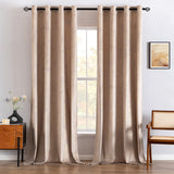 1 x RAW Customer Returns MIULEE Curtains Velvet with Gold Foil Leaves Pattern, 2 Pieces Beige Velvet Curtains with Eyelets, Each 260 cm High, Super Soft Velvet Curtain Opaque for Decoration Living Room Bedroom, Beautiful Velvet Curtain - RRP €40.33