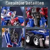 1 x RAW Customer Returns SK MISS Transforming Optimus Figure Toy, Deformation Robot Toy Car, Action Figures with Extra Interchangeable Head for Kids 7  - RRP €30.24