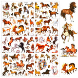 2 x Brand New Halinuia 8 sheets horse tattoo children, 124 pieces horse pattern tattoo set, horse tattoos for girls boys, stick-on tattoos kids as children s birthday party favor stickers, horse girl gift - RRP €12.08