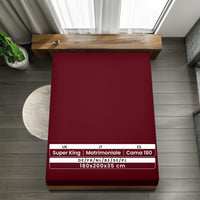 1 x RAW Customer Returns Utopia Bedding - Set of 2 Fitted Sheets 180x200cm - Burgundy - Brushed Microfiber Fitted Sheet - 35cm Deep Pocket - RRP €15.68