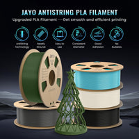 1 x RAW Customer Returns JAYO AntiString PLA Filament 1.75mm, APLA 3D Printer Filament for Fast Printing, Less Stringing, PLA 1.75mm Dimensional Accuracy - 0.02mm, 1.1KG Spool, 2 Pack, Total 2.2KG, Black Cream White - RRP €16.8