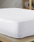 1 x RAW Customer Returns Vency Premium Jersey Fitted Sheet 200x200cm White - Fitted Sheet 100 Cotton, Bed Sheet 200x200 Up to 35 cm Mattress Height White - RRP €26.9