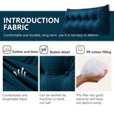 1 x Brand New Johnear Back Cushion for Sofa Backrest Bed Reading Cushion Velvet Book Cushion Large Lumbar Cushion Headboard Bed Pillow Wall Cushion Leg Cushion Dark Blue, 120 x 8 x 50 cm  - RRP €85.99