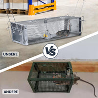 1 x RAW Customer Returns FORMIZON Rat Trap Live Trap, 41 x 14 x 11 cm Marten Trap Large, Premium Rat Trap, Reusable Trap, Animal Trap Cage with Sensitive Trigger for Indoors Outdoors - RRP €31.46