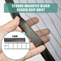 1 x Brand New Mosquito Net Door Window 85x200, JOY2SEE Magnetic Mosquito Net Black, Protect the Family - RRP €19.99